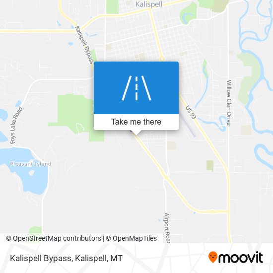 Kalispell Bypass map