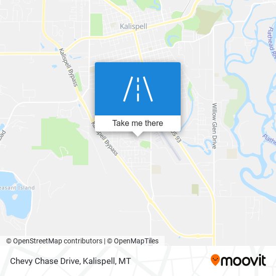 Chevy Chase Drive map