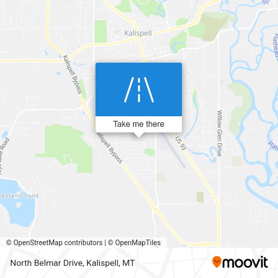 Mapa de North Belmar Drive