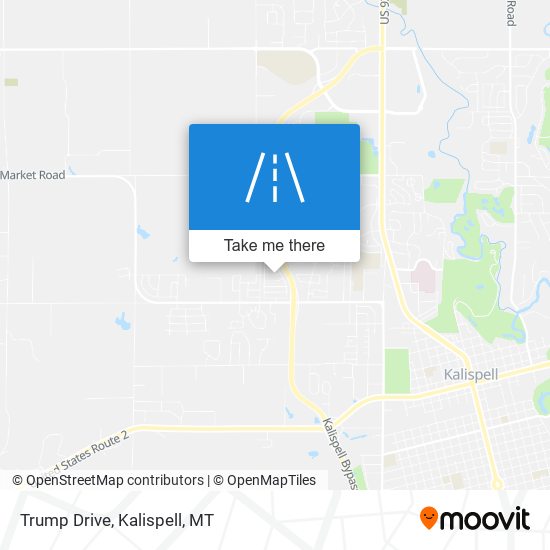 Trump Drive map