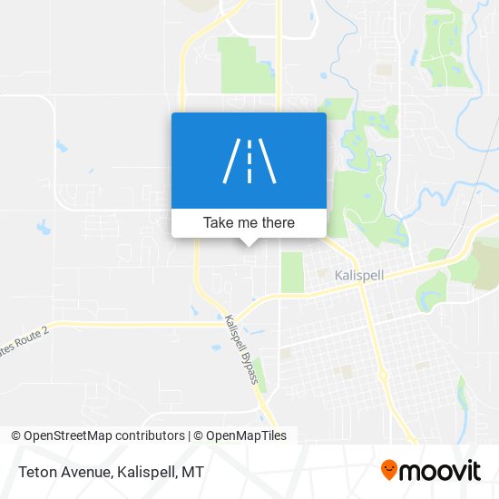 Teton Avenue map