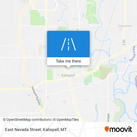 East Nevada Street map