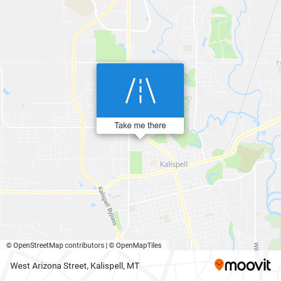 West Arizona Street map