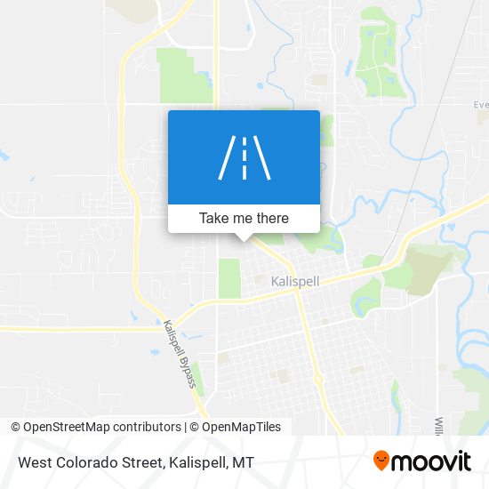 West Colorado Street map
