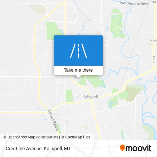 Crestline Avenue map