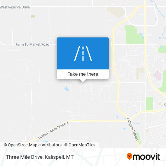 Three Mile Drive map