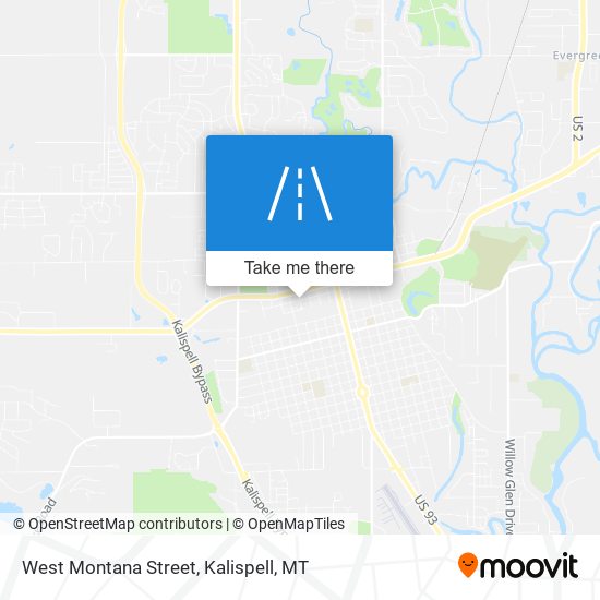 West Montana Street map