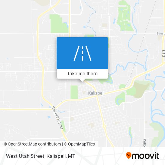 West Utah Street map