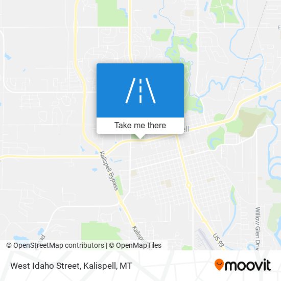 West Idaho Street map