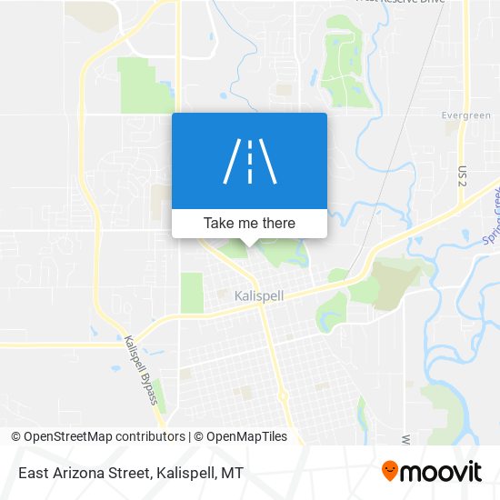 East Arizona Street map