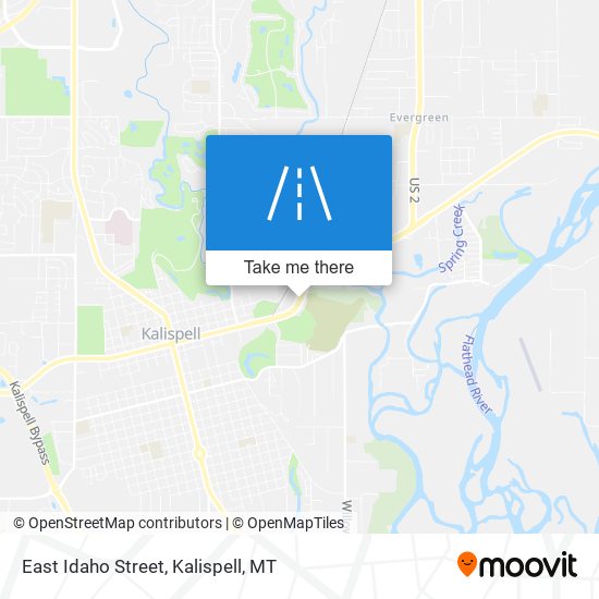 East Idaho Street map