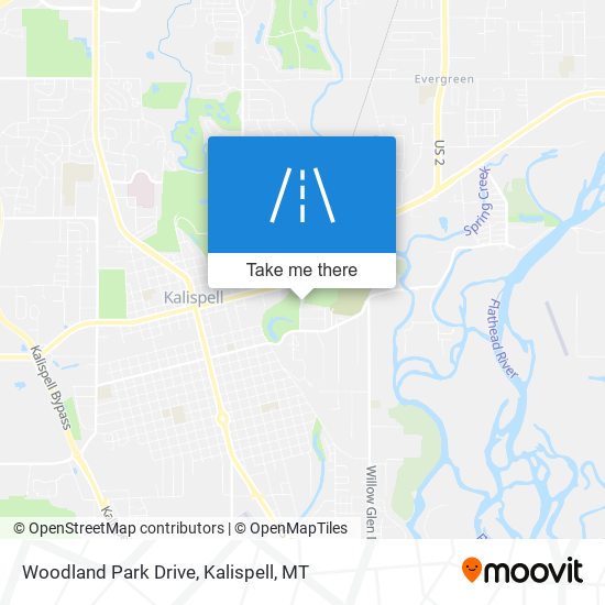 Woodland Park Drive map