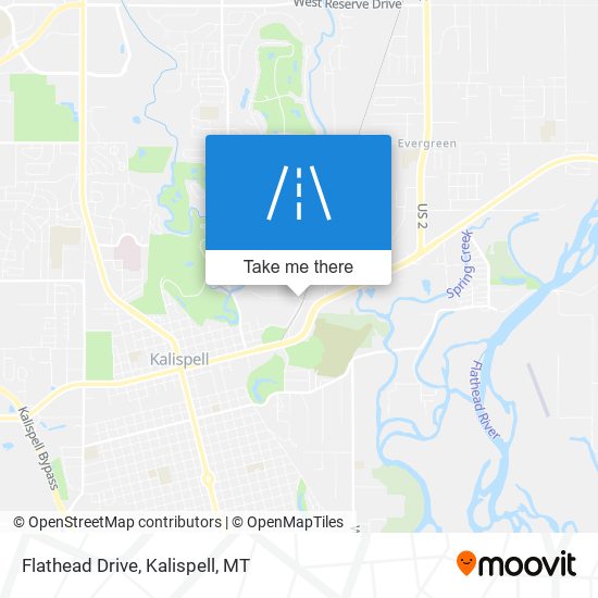 Flathead Drive map
