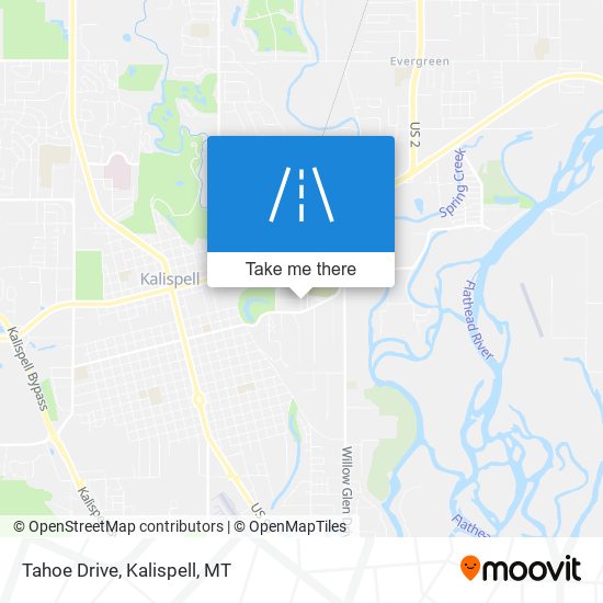 Tahoe Drive map