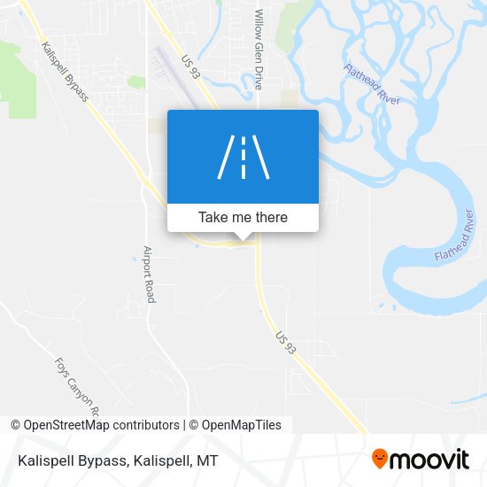 Kalispell Bypass map