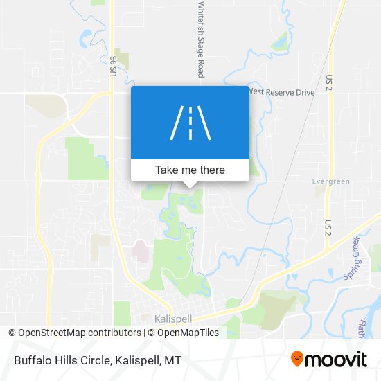 Buffalo Hills Circle map