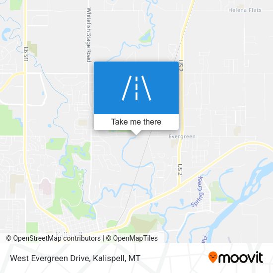 West Evergreen Drive map