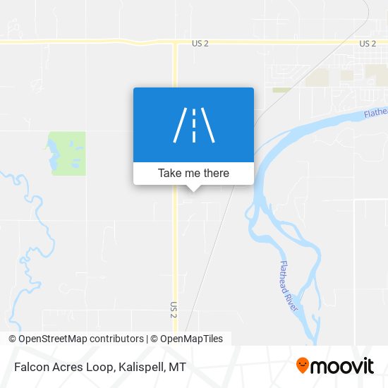 Falcon Acres Loop map