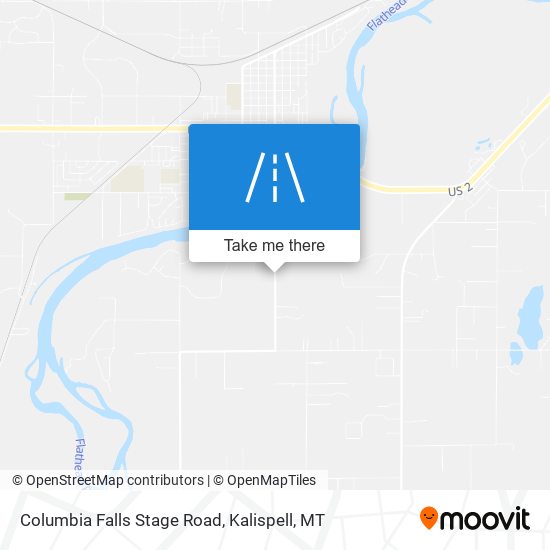 Columbia Falls Stage Road map