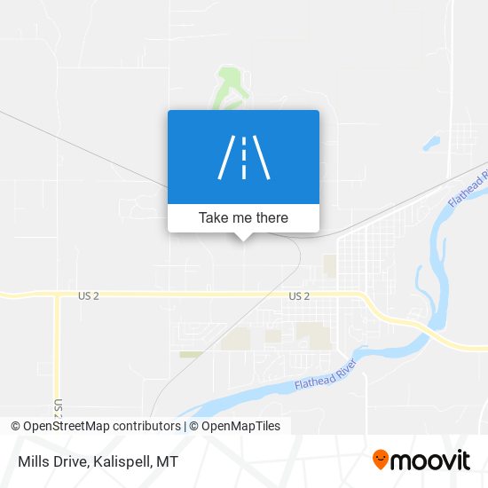 Mills Drive map