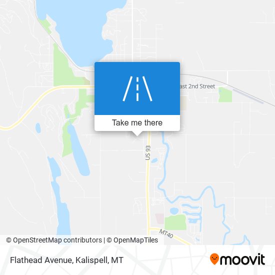 Flathead Avenue map