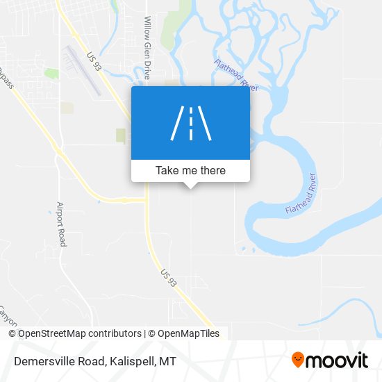 Demersville Road map
