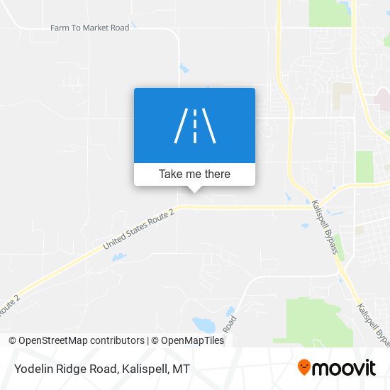 Yodelin Ridge Road map