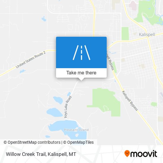 Willow Creek Trail map