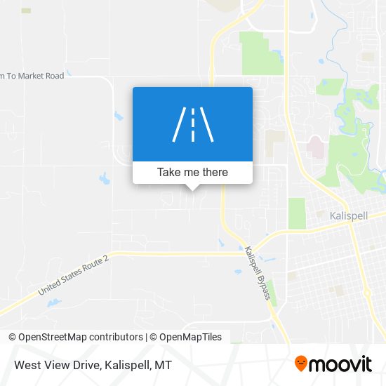 West View Drive map
