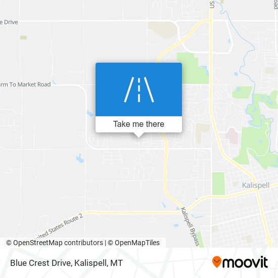 Blue Crest Drive map