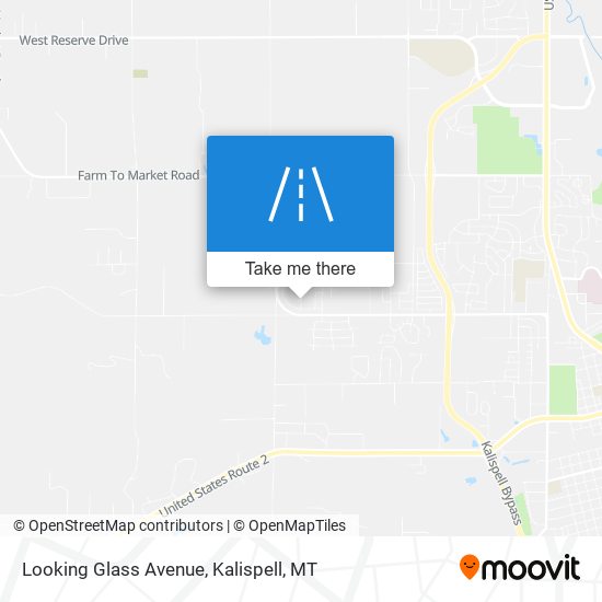Looking Glass Avenue map