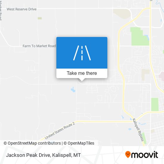 Jackson Peak Drive map