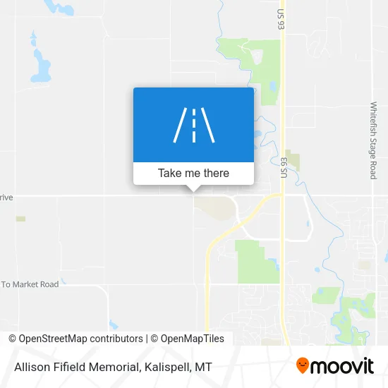 Allison Fifield Memorial map