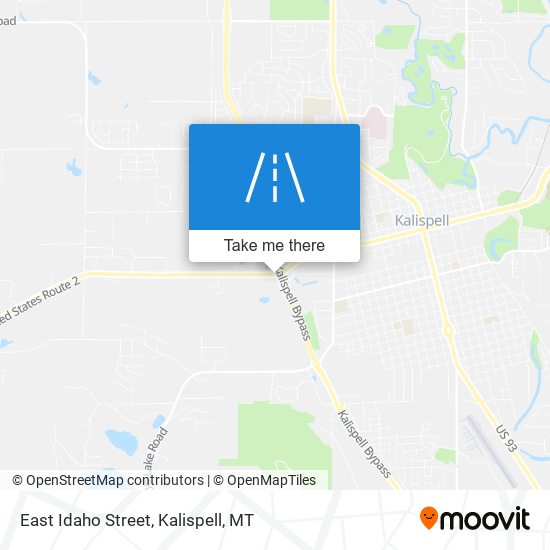 East Idaho Street map