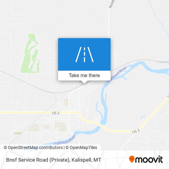 Bnsf Service Road (Private) map