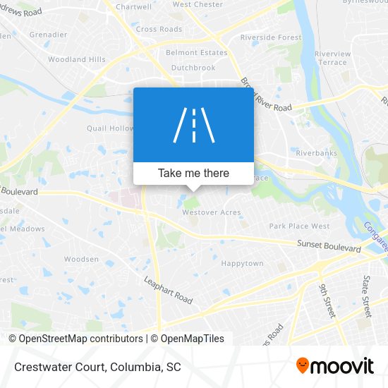 Mapa de Crestwater Court