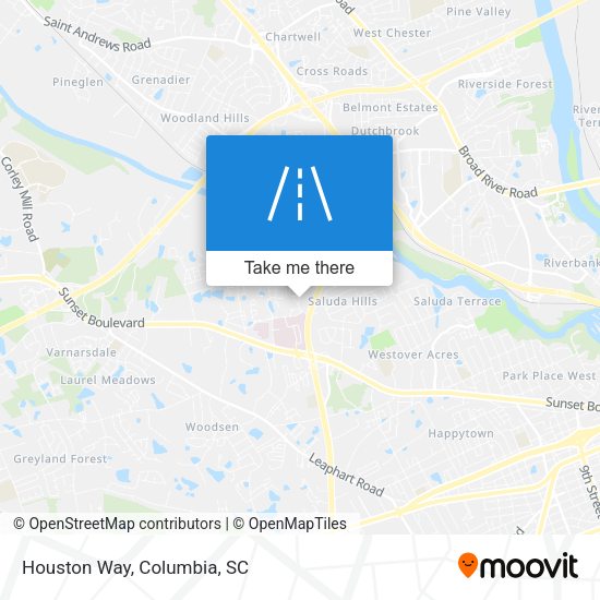 Houston Way map