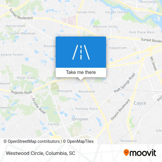 Mapa de Westwood Circle
