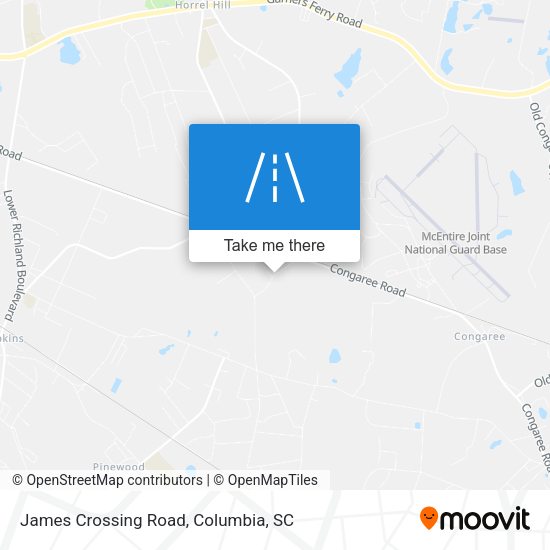 Mapa de James Crossing Road
