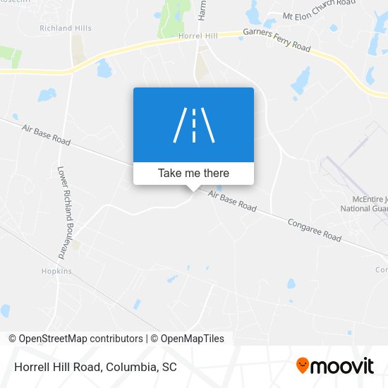 Horrell Hill Road map