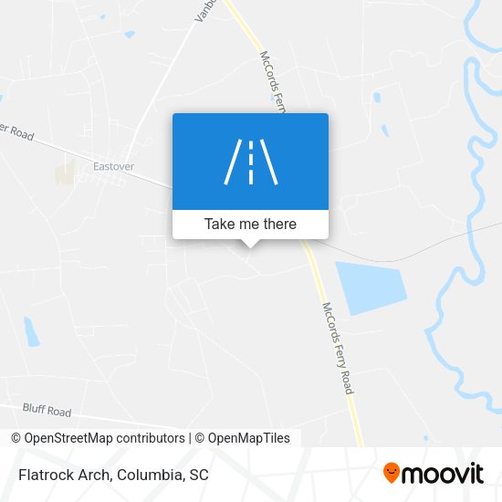 Flatrock Arch map