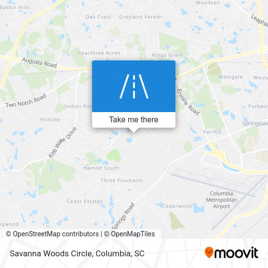 Savanna Woods Circle map