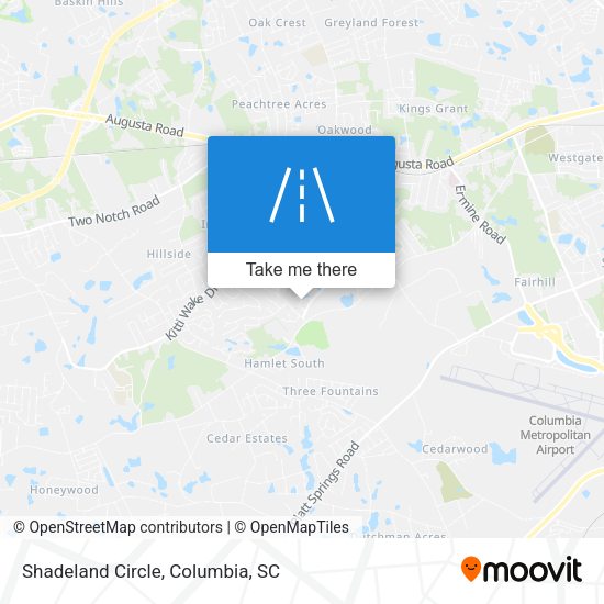 Shadeland Circle map