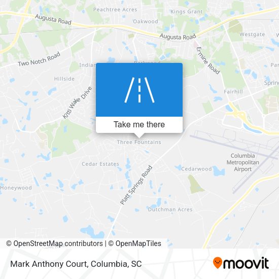 Mark Anthony Court map
