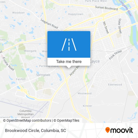 Brookwood Circle map