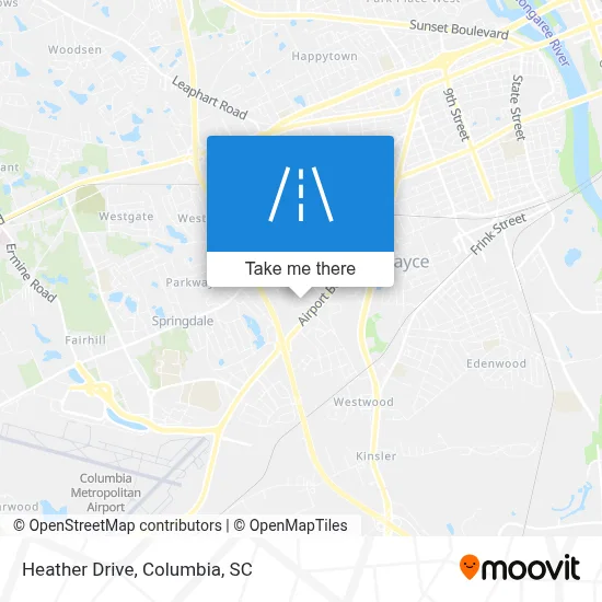 Heather Drive map
