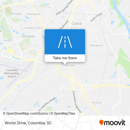 Worlin Drive map
