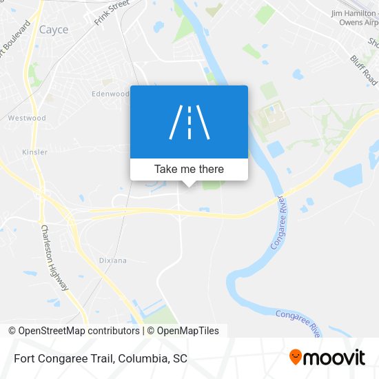 Fort Congaree Trail map