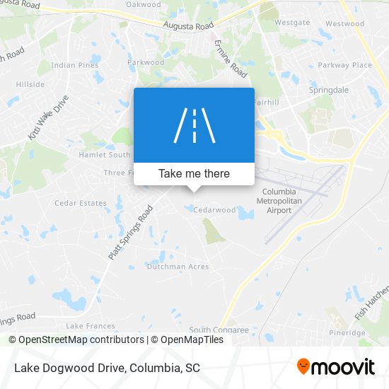 Lake Dogwood Drive map