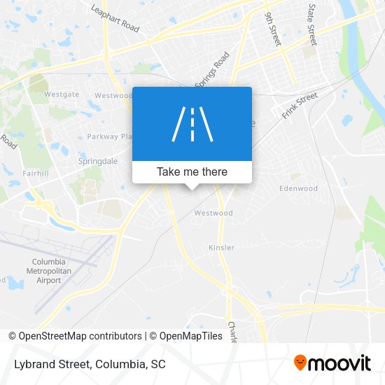 Mapa de Lybrand Street